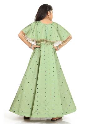 Kids Pista Festival Wear Gown Dress For  Girls 4