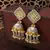 18k Gold Plated Meena Work Pearl Beads Studded Jhumki Earring For Women (E2921Gr)