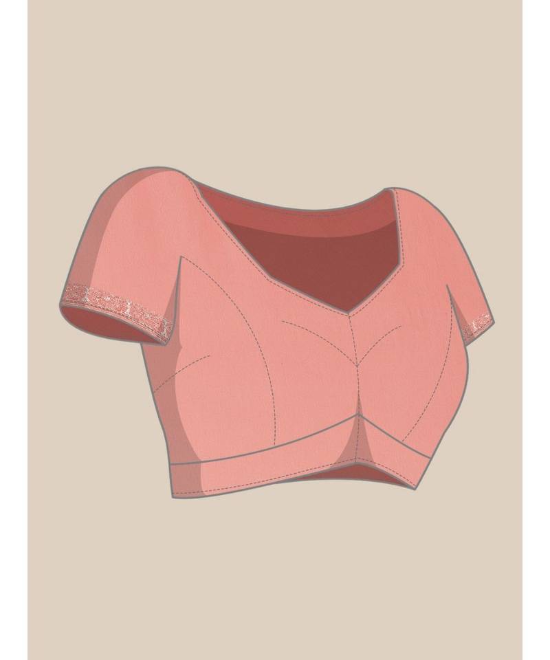 Ada Hand Embroidered Red Georgette wedding Chikankari Women Saree With Blouse - A311294