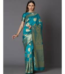 FIROJI  Kanjeevaram Jacquard  Saree With Blouse