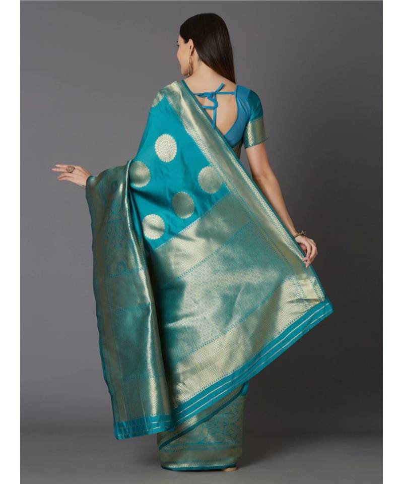 FIROJI  Kanjeevaram Jacquard  Saree With Blouse