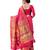 PINK  Kanjeevaram Jacquard  Saree With Blouse