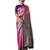 PINK BLUE Banarasi Jacquard  Saree With Blouse