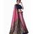 PINK BLUE Banarasi Jacquard  Saree With Blouse