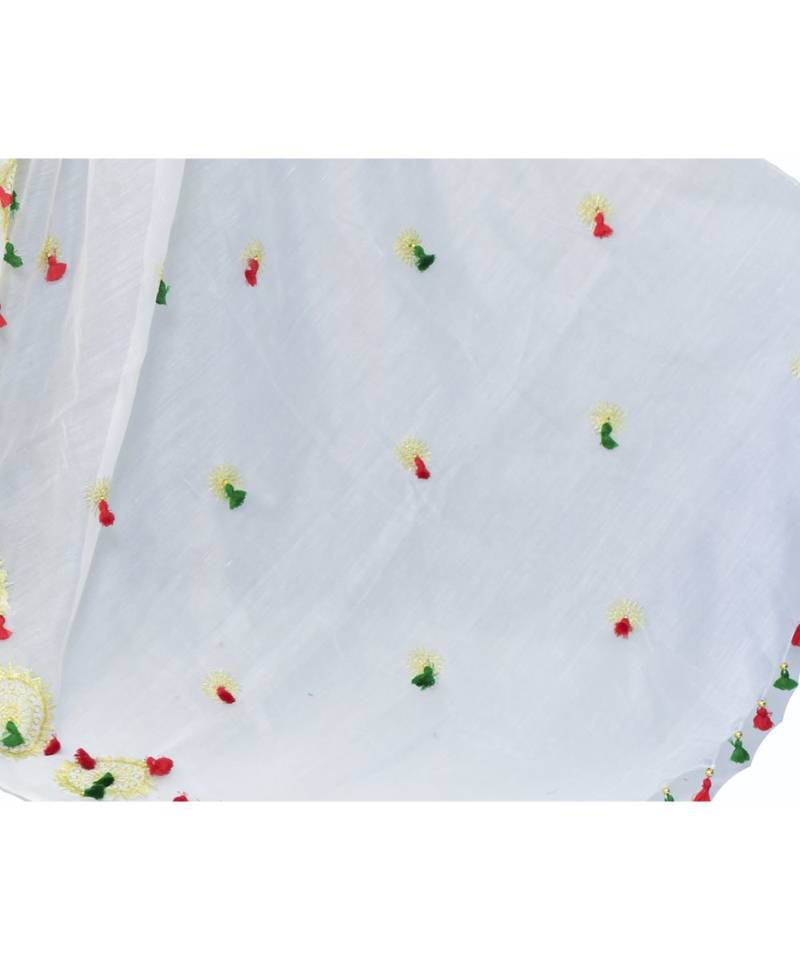 Cotton silk Handloom saree with blouse piece