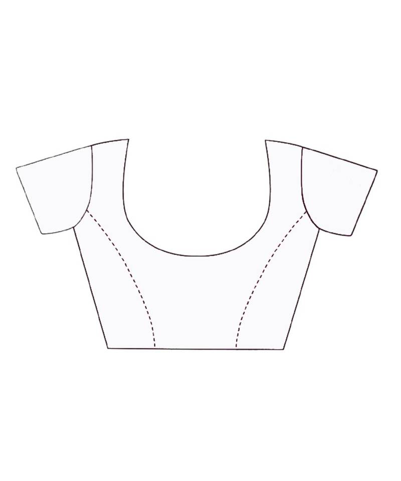 Cotton silk Handloom saree with blouse piece