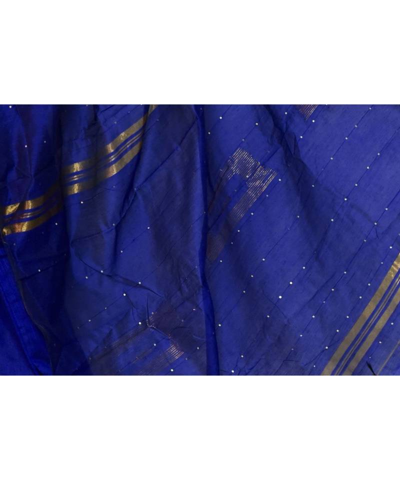 Cotton silk Handloom saree with blouse piece