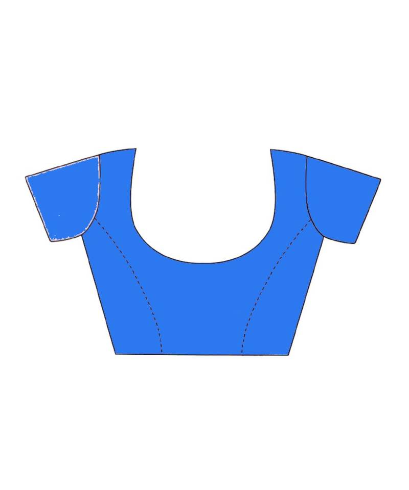 Cotton silk Handloom saree with blouse piece