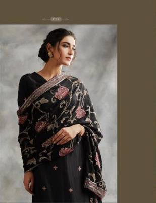 Black sequins faux georgette salwar 2