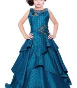 White Button new Rama Chekered Patter Taffeta Silk ReadyMade Gown Dress