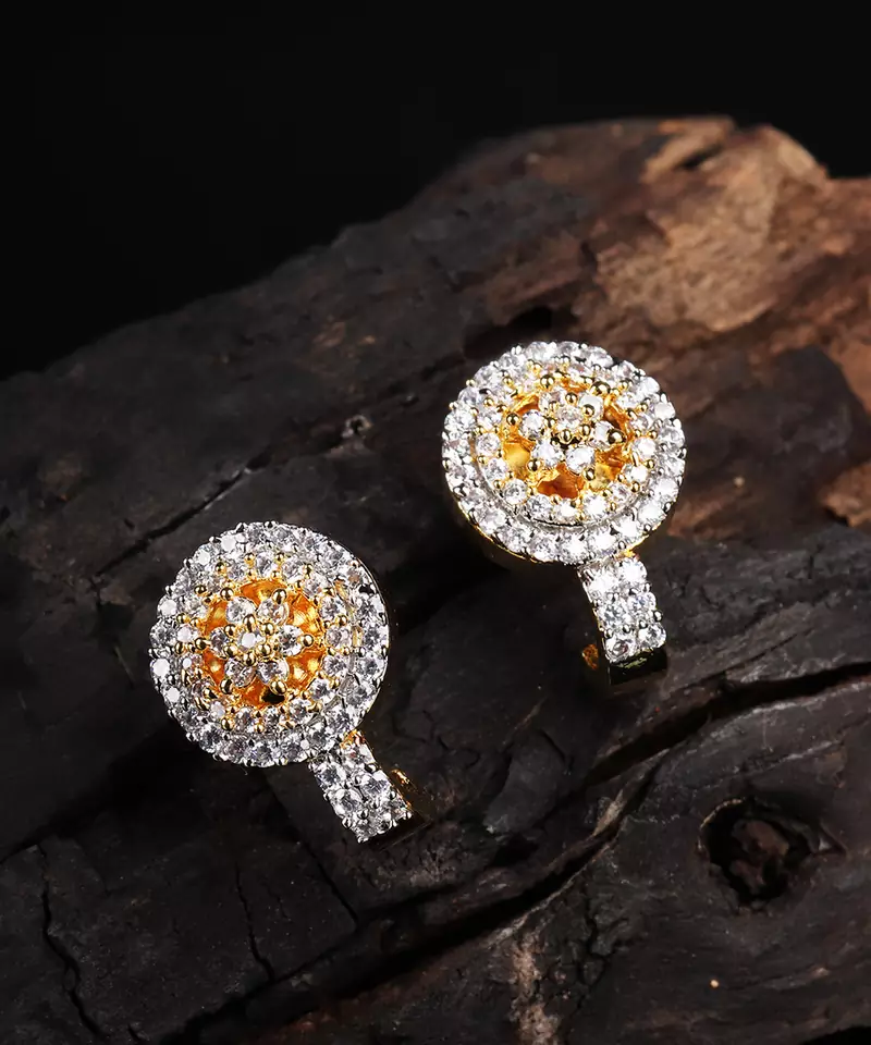 White earrings