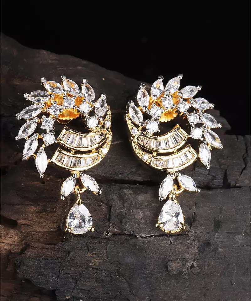 White earrings
