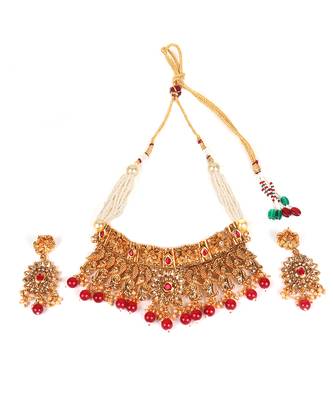 Red necklace-sets 3