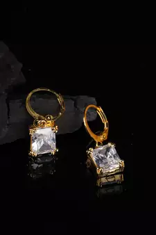 White earrings