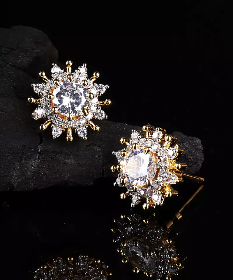 White earrings