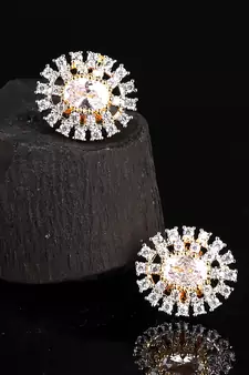 White earrings