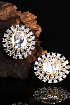 White earrings
