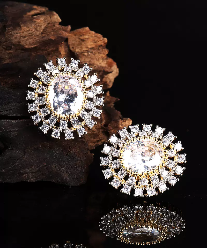 White earrings