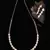 Silver Gold plated American Diamonds Choker Necklace Set With Earrings