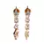 Silver Gold plated American Diamonds Choker Necklace Set With Earrings