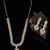 Silver Gold plated Polki Choker Necklace Set With Earrings