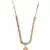 Silver Gold plated Polki Choker Necklace Set With Earrings