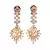 Silver Gold plated Polki Choker Necklace Set With Earrings