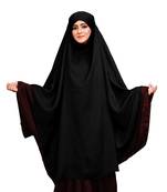 JSDC Imported Korean Nida Long Prayer Khimar For Women (Black)