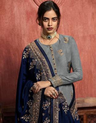 Silver brocade jacquard salwar 2