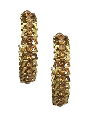 AMIAS Jewels Sparkling Alloy Hoop Earring 1