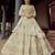 Off-white zari and sequins embroidered georgette Semi Stitched wedding Lehenga
