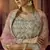 Green gota and resham embroidered georgette semi stitched wedding lehenga