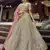 Green gota and resham embroidered organza semi stitched wedding lehenga
