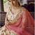Off-white resham and sequins embroidered georgette Semi Stitched Bridal Lehenga
