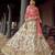 Off-white resham and sequins embroidered georgette Semi Stitched Bridal Lehenga
