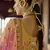 Mustard zari and resham embroidered organza semi stitched wedding lehenga