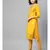 Women'S Hand Embroidered Mustard Cotton Lucknow Chikankari Women Kurta