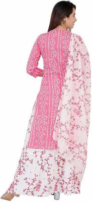 Pink printed rayon kurtas-and-kurtis 2