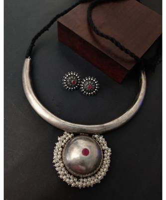 Pink Stone Necklace Set 1