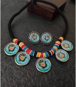 Peacock photoframem Necklace Set