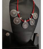 Red Tassel Necklace set