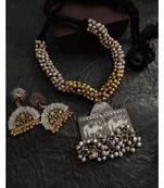 Dual Tone Necklace Set