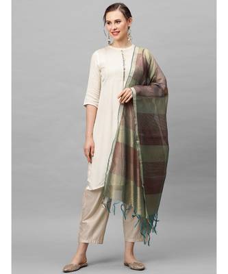 Indo Era Mlulticolor Art Silk Woven Dupatta 1