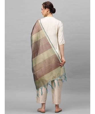 Indo Era Mlulticolor Art Silk Woven Dupatta 2