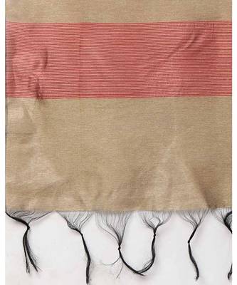 Indo Era Red Art Silk Woven Dupatta 3