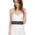 Anekaant Black & Gold Embellished Canvas Belt