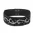 Anekaant Black & Gold Embellished Canvas Belt