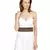 Anekaant Black & Multi Striped Embellished Canvas Belt