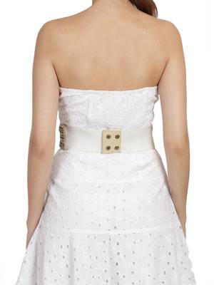 Anekaant Natural & Antique Embellished Canvas Belt 2