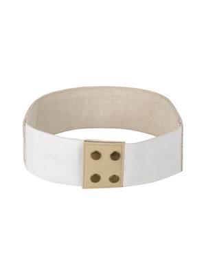 Anekaant Natural & Antique Embellished Canvas Belt 4
